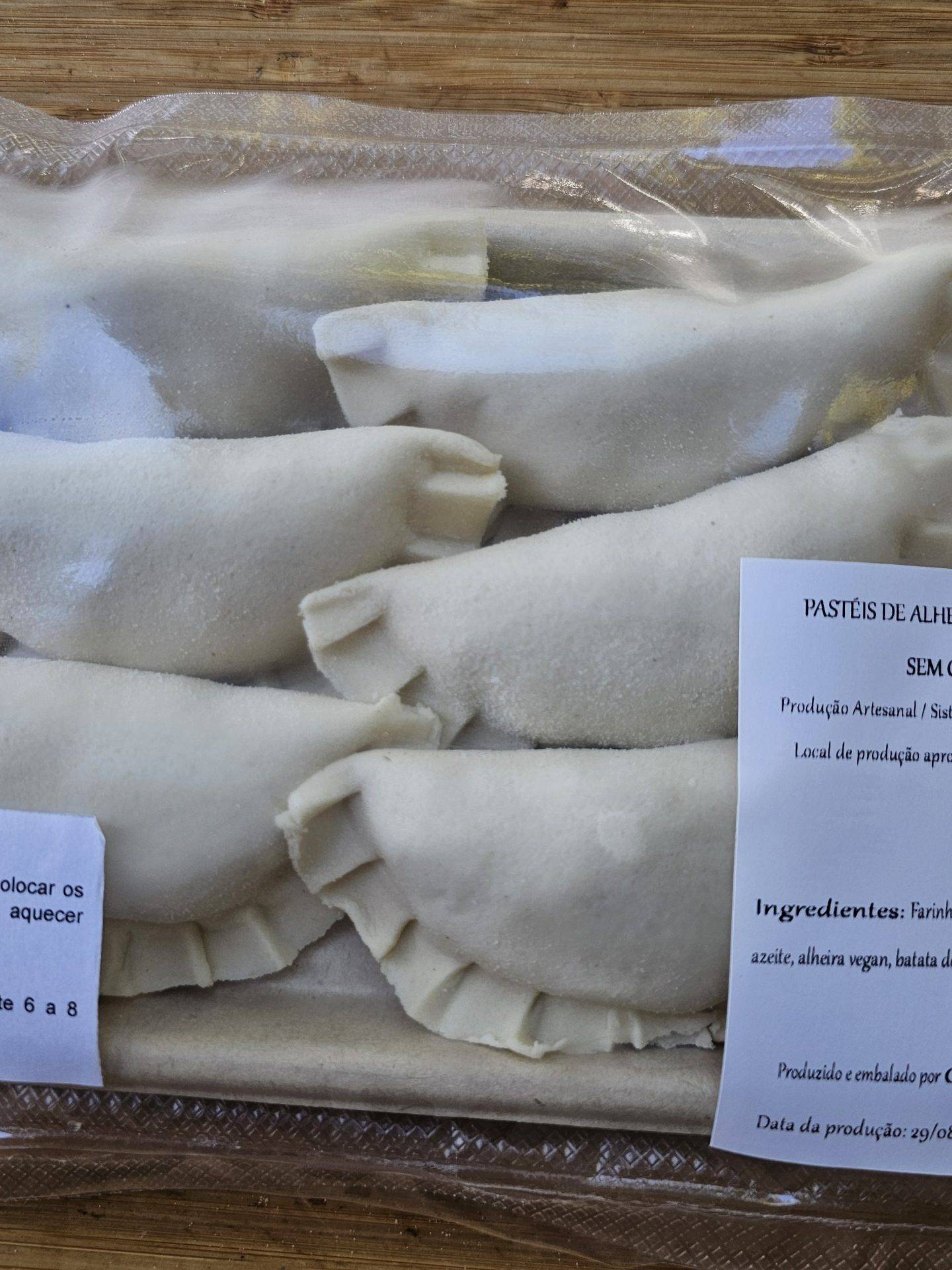Pasteis de alheira congelados